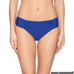 Athena Women's Shirr Side Hipster Swimsuit Bikini Bottom Blue B07FGHRXZ3